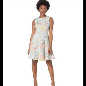 NWT Calvin Klein Floral Fit & Flare